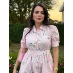 Chemise Laís Rosa Listrado