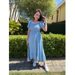 Vestido Alicia Azul Bebê Liberty