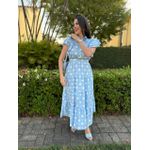 Vestido Catarina Azul Poá