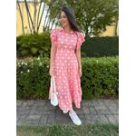Vestido Catarina Rosa Poá