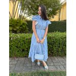 Vestido Catarina Azul Listrado