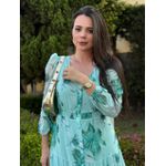 Chemise Eva Verde Agua Estampado