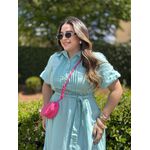 Vestido Beatriz Verde Agua Plus