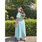 Vestido Beatriz Verde Agua Plus