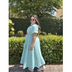 Vestido Beatriz Verde Agua Plus