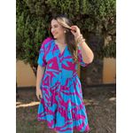 Chemise Renata Rosa Estampado
