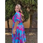 Chemise Renata Rosa Estampado