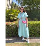 Vestido Beatriz Verde Agua