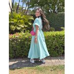 Vestido Beatriz Verde Agua