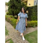 Chemise Virginia Azul Listrado