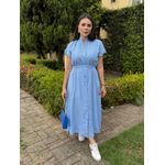 Chemise Isadora Azul Listrado 