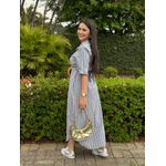 Chemise Leticia Azul Listrado 