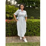 Chemise Leticia Azul Claro Listrado