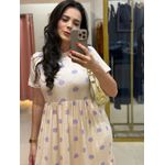 Vestido Cecilia Poá Lilas