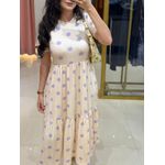 Vestido Cecilia Poá Lilas