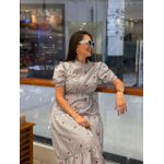 Vestido Ihuly Azul Listrado Corações