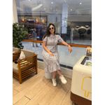 Vestido Ihuly Azul Listrado Corações