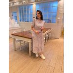 Vestido Ihuly Azul Listrado Corações