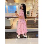 Vestido Ihuly Vermelho Listrado Corações