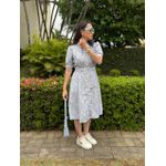 Chemise Laura Azul Estampado