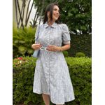 Chemise Laura Azul Estampado