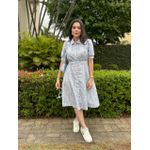 Chemise Laura Azul Estampado