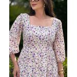Vestido Clarice Roxo Liberty