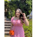 Vestido Eduarda Rosa Liberty Plus