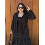 Conjunto Mariah Preto Poa