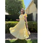 Vestido Catarina Amarelo Listrado