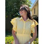 Vestido Catarina Amarelo Listrado