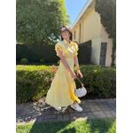 Vestido Catarina Amarelo Listrado