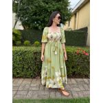 Vestido Rute Verde Estampado