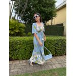 Vestido Rute Azul Estampado