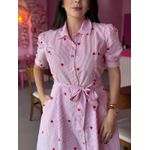 Chemise Laura Vermelho Coração 