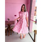 Chemise Laura Vermelho Coração 