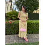 Vestido Lorena Amarelo Liberty