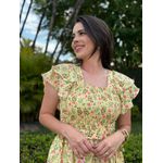 Vestido Lorena Amarelo Liberty