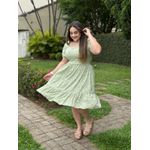 Vestido Tatiana Verde Menta Liberty
