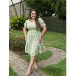 Vestido Tatiana Verde Menta Liberty