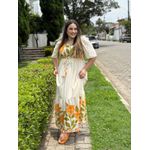 Vestido Rute Off White Estampado