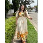 Vestido Rute Off White Estampado