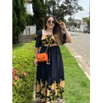 Vestido Rute Azul Marinho estampado