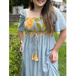 Vestido Rute Azul Claro Estampado