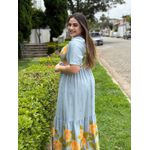 Vestido Rute Azul Claro Estampado