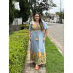 Vestido Rute Azul Claro Estampado