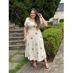 Vestido Siena Bordado Cereja