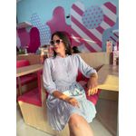 Vestido Flavia Azul Listrado