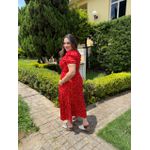 Vestido Rita Vermelho Liberty Plus