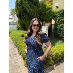 Vestido Rita Azul Marinho Liberty